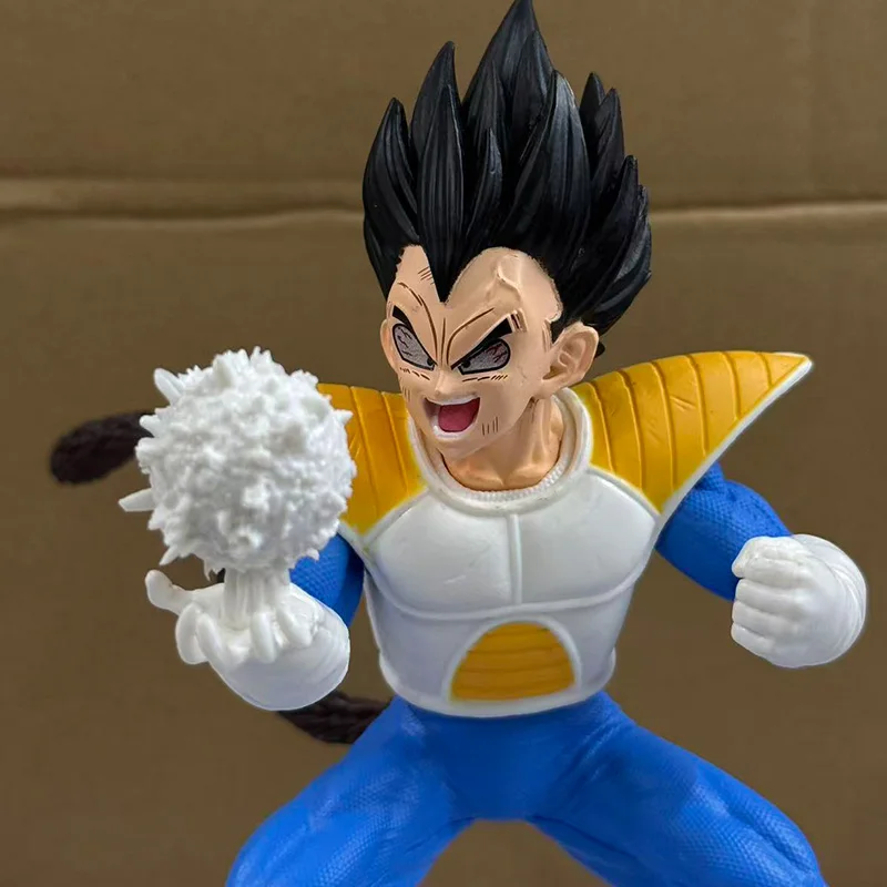 17CM Anime Dragon Ball Z Vegeta Figur Vegeta Statue mit Künstlichem Mond PVC Action-figuren Sammlung Modell Spielzeug Geschenke – Detail 5