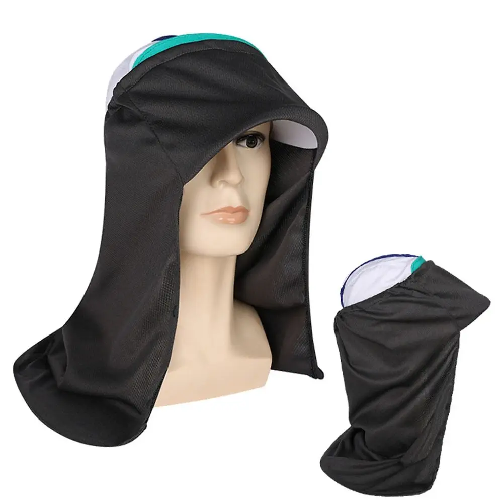 New UV Sun Protection Neck Drape Quick Dry Anti-UV Hat Shade Attachment UPF50+ Face Covering Face Cover Scarf Outdoor Sports