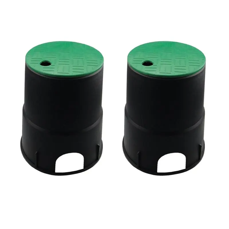 KYCOR-2X 6In Garden Lawn Underground Valve Box Cap Sprinkler Watering Valve Cover Lid