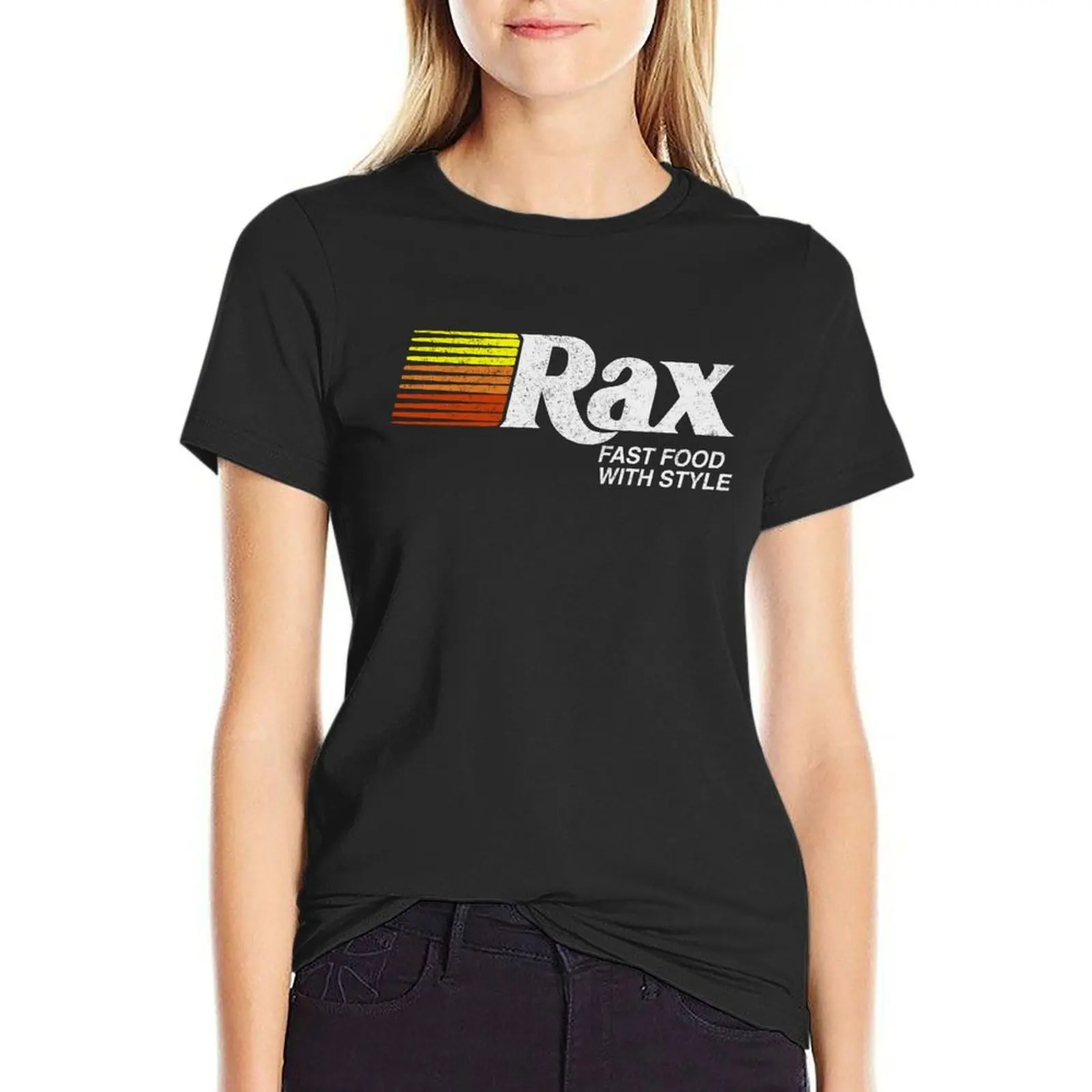 Rax Restaurants T-Shirt plus size tops Female clothing Blouse Short sleeve tee korean Women's clothes