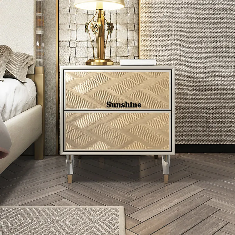 

American style home bedroom bedside storage cabinet modern living room sofa small side table