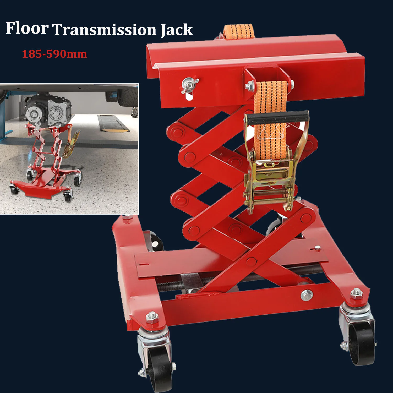 Plate-forme de levage de moto, cric différentiel de boîte de vitesses de Transmission au sol de 200kg, support de montage de levage à ciseaux hydraulique avec 4 roulettes