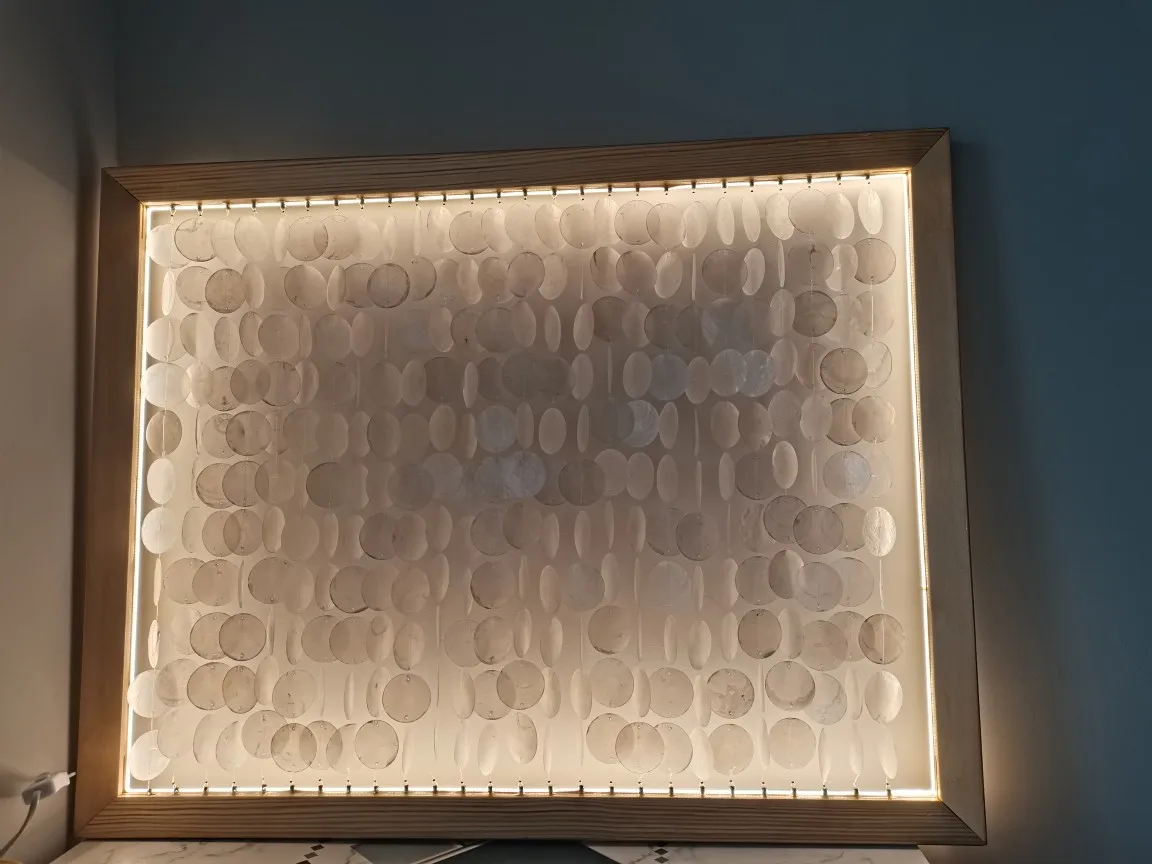 

100Pcs Shell Round Smooth DIY Accessories Pendant Wind Diy Pendant Diy Shells Slices Chime Jewelry Making Slices