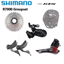 SHIMANO 105 R7000 2x11S Mini Group Shifter RD SS/GS R7000 Cassette 11-28T 11-30T 11-32T HG601 105 Road Bicycle Accessories