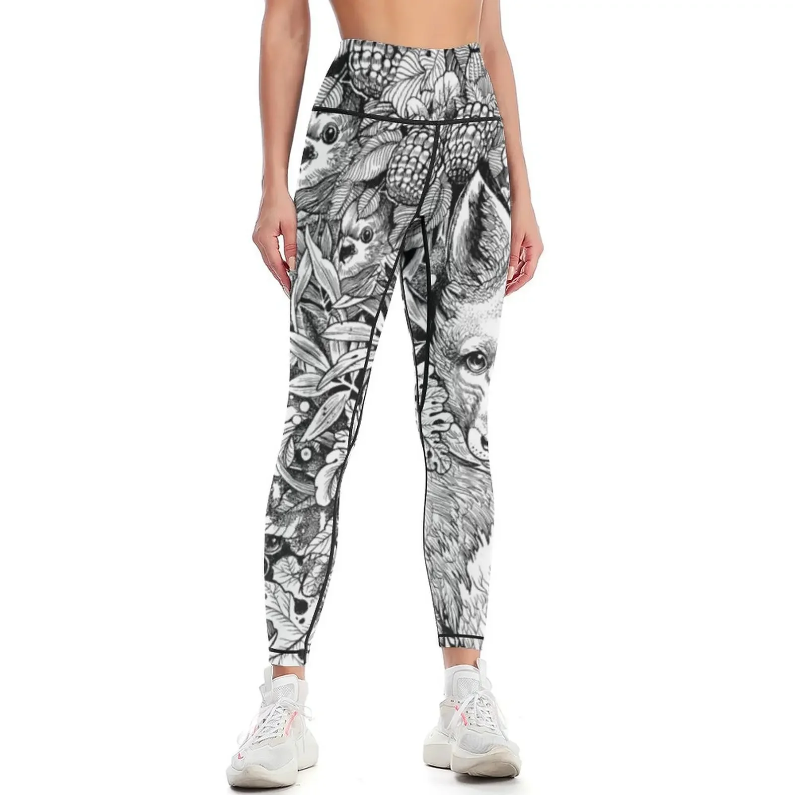 

Hiding fox Leggings Jogger pants Women sportwear legging gym Training pants Womens Leggings