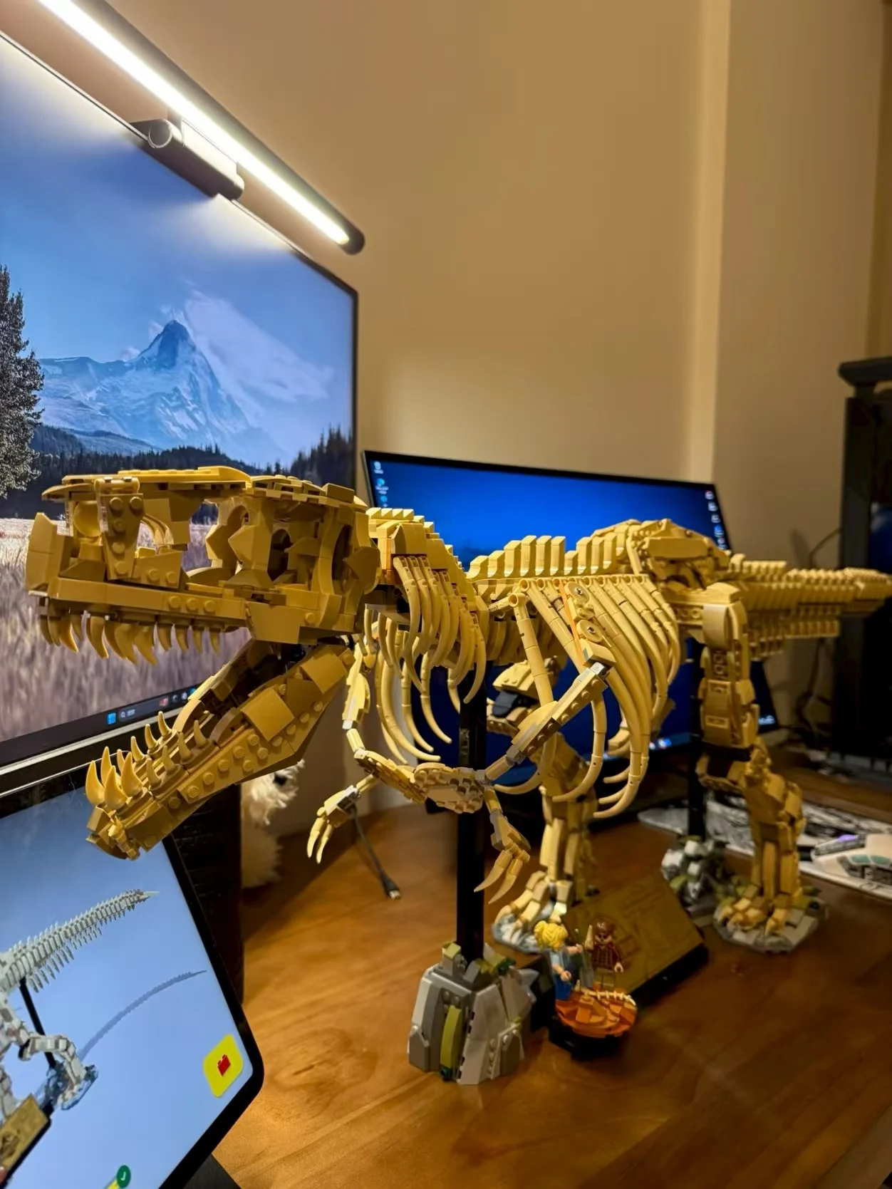 新しい 3145 個 76968 恐竜化石ティラノサウルスレックスデスクトップ装飾恐竜ワールドパーク子供男の子の誕生日プレゼント