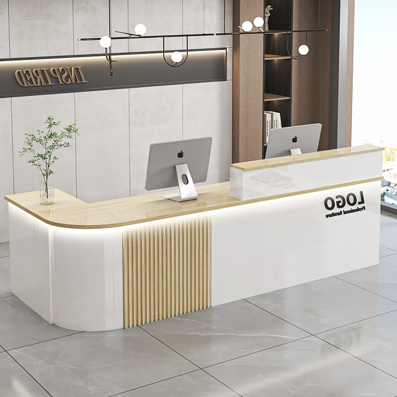 Decorations Display Reception Desks Modern Office Beauty Salon Reception Desk Counter Recepcion Desk Commercial Furniture