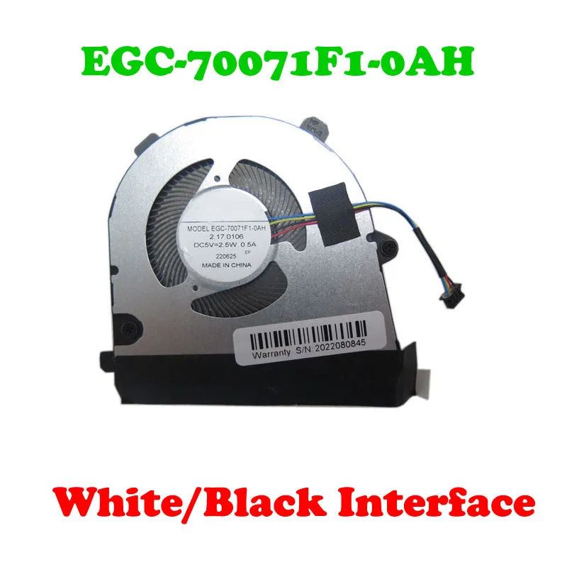 

Mini PC FAN For EGC-70071F1-0AH DC5V 2.5W New (VER 1/2 Black/White Interface)