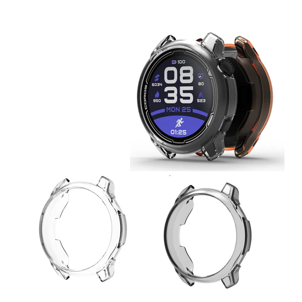 Slim Soft Transparent TPU Watch Case Cover For COROS PACE 2 3 PACE2 PACE3 Watch Silicone Bumper Protector Shell
