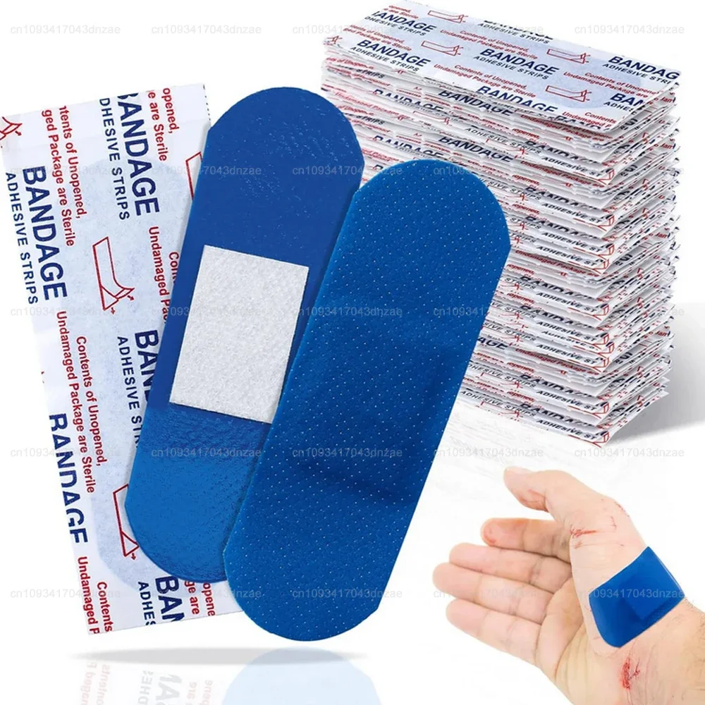 100-1000pcs Blue Baby Bandages Emergency First Aid Plaster Waterproof Adhesive Sterile Wound Paste Medic Wound Dressing Patch