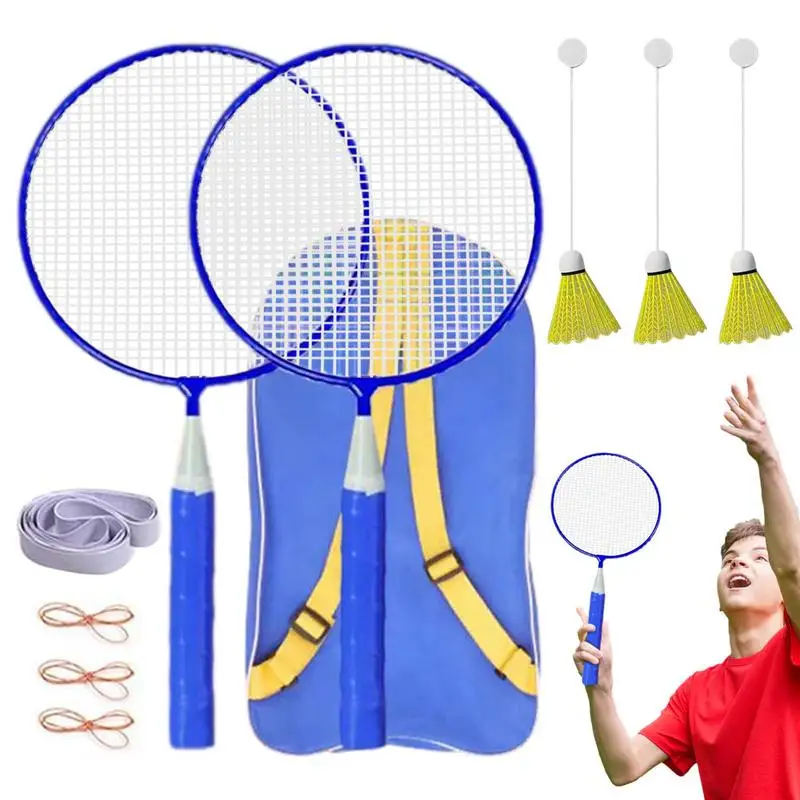 Badminton Rebound Trainer Shuttlecocks Racquet Sports Equipment Portable Badminton Solo Training Aid Shuttlecocks Racquet Sports