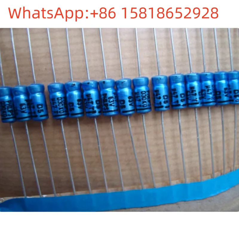 20pcs 63V 0.47UF 474 030KO series axial high-end electrolytic capacitors