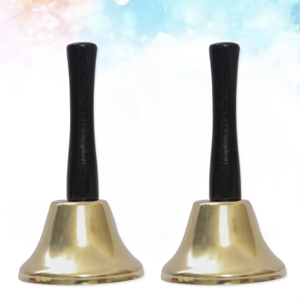 

2Pcs Metal H Bell for Kids Santa Claus Decoration Christmas Vintage Lightweight Ergonomic H Iron Material Hotel
