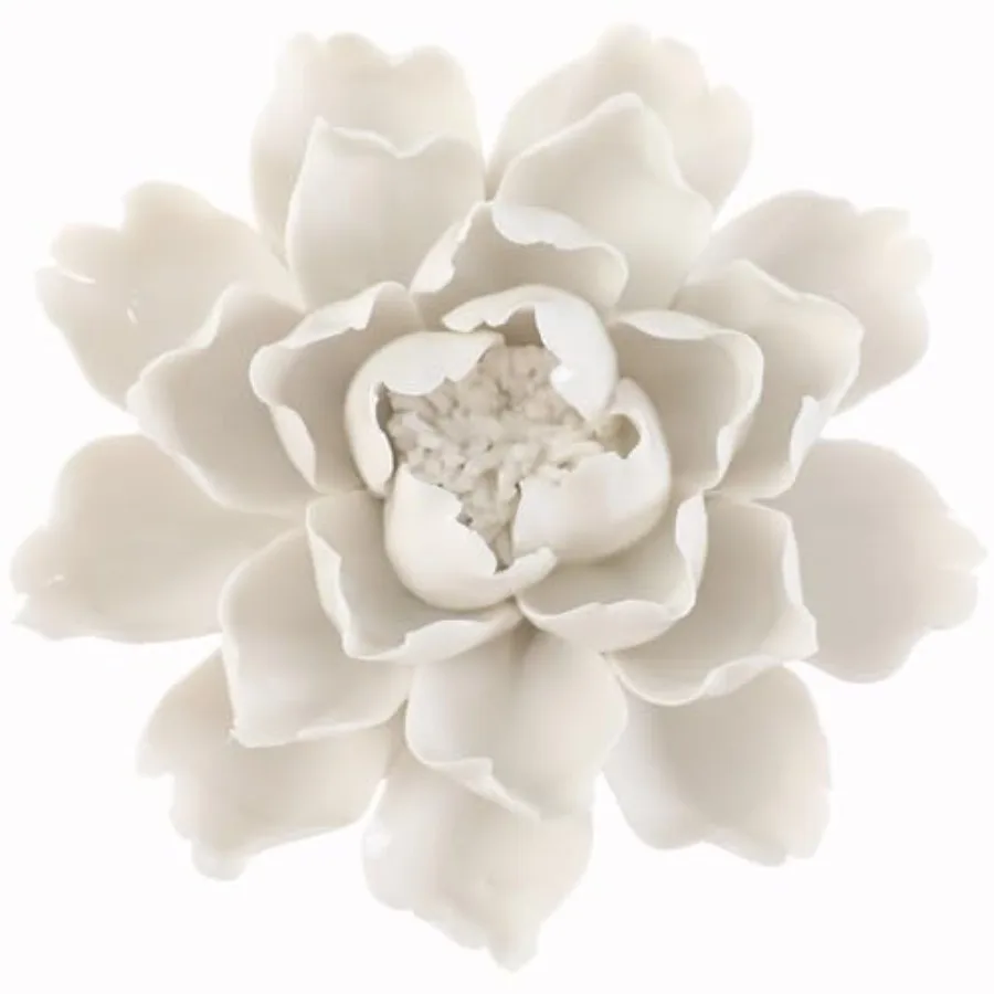 

Искусственные цветы, керамический декор для стен, ручная работа, 3D-искусство для гостиной, прихожей, спальни, кухни, фермерского дома, ванной комнаты, столовой