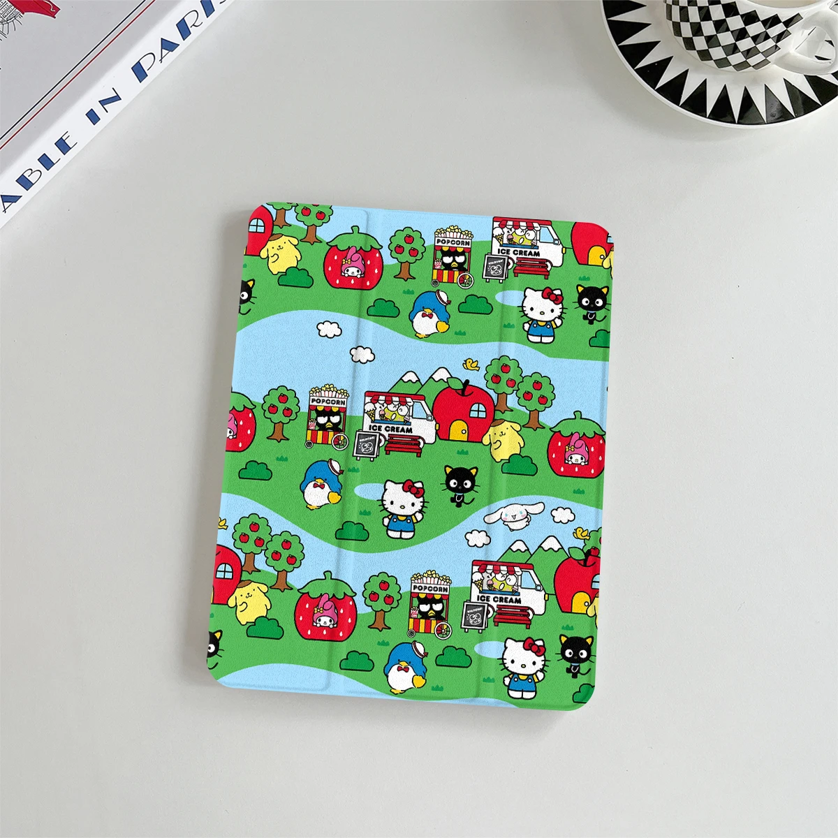 

HelloKitty для iPad Pro 11-дюймовый Air 2024 iPad Air 5/4 10,9 10-й 7/8 10,2 9,7-дюймовый чехол Air3 10,5 mini 6/5/4 с держателем для ручки