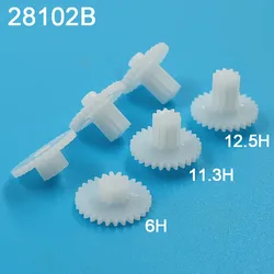 28102B 0.5M Plastic POM Gear Diameter 15mm 28 Teeth + 10 Teeth Two Layer Gear 2.15mm Hole DIY Toy Parts Accessories 28+10T