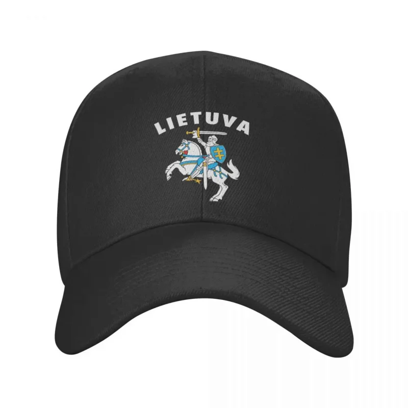 Punk Lietuva Lithuania Coat Of Arms Baseball Cap Women Men Breathable Dad Hat Outdoor Snapback Hats