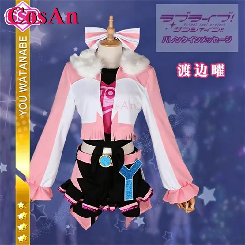 CosAn Anime LoveLive! Sunshine!! Costumes de cosplay Watanabe You, uniformes mignons et tendance Miracle Wave, vêtements de jeu de rôle pour fête, tailles XS-XL