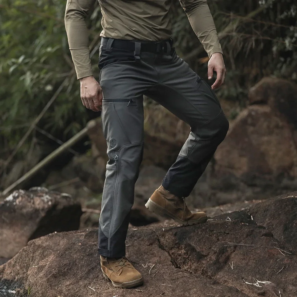 Emersongear Blue Label Pelican Soft Shell Pants Windproof Waterproof Duty Cargo Trousers Antistatic Warmth Camping Hiking Sport