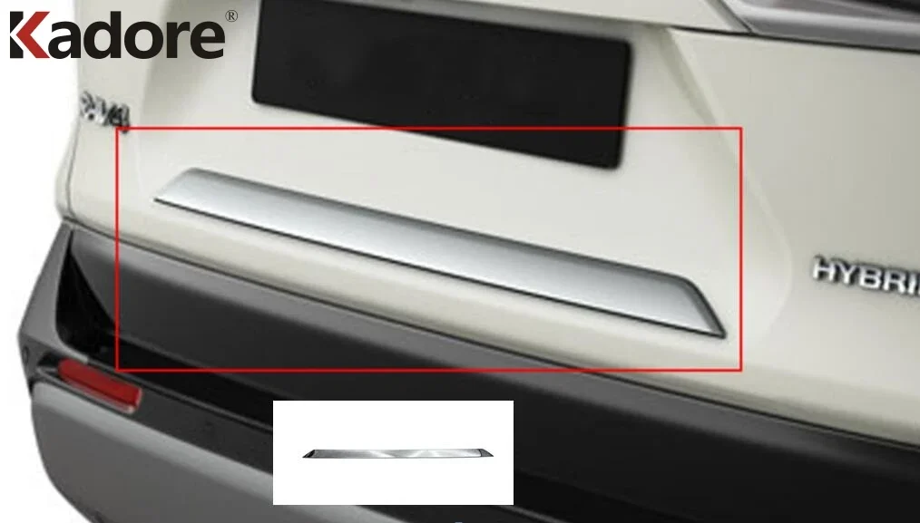 Rear Trunk Lid Cover Trim For Toyota RAV4 RAV 4 2019 2020 2021 2022 2023 2024 Chrome Tailgate Door Molding Strip Car Accessories