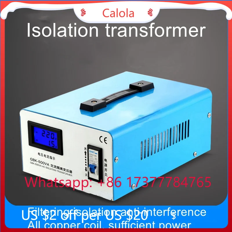 Transformador de Audio Multifuncional de Segunda Generación con Pantalla, Convertidor de Energía Toroidal Aislado de Seguridad 220V a 220V