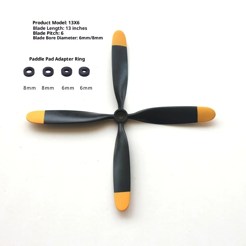 13x6/10.5x8 Forward And Backward Propellers 4-Blade Propeller Model Airplane Propeller Fixed Wing Propeller Model Airplane Prope