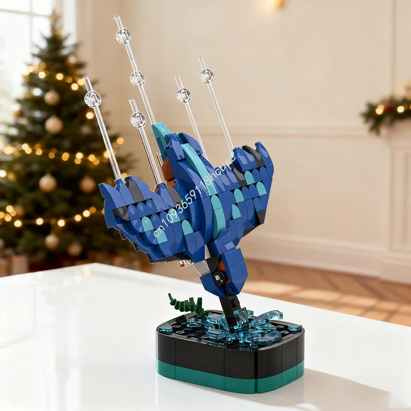 

255 деталей MOC: Конструктор «Поплавец» (модель для сборки), архитектурная игрушка, подарок на Рождество, креативный подарок на День рождения для детей