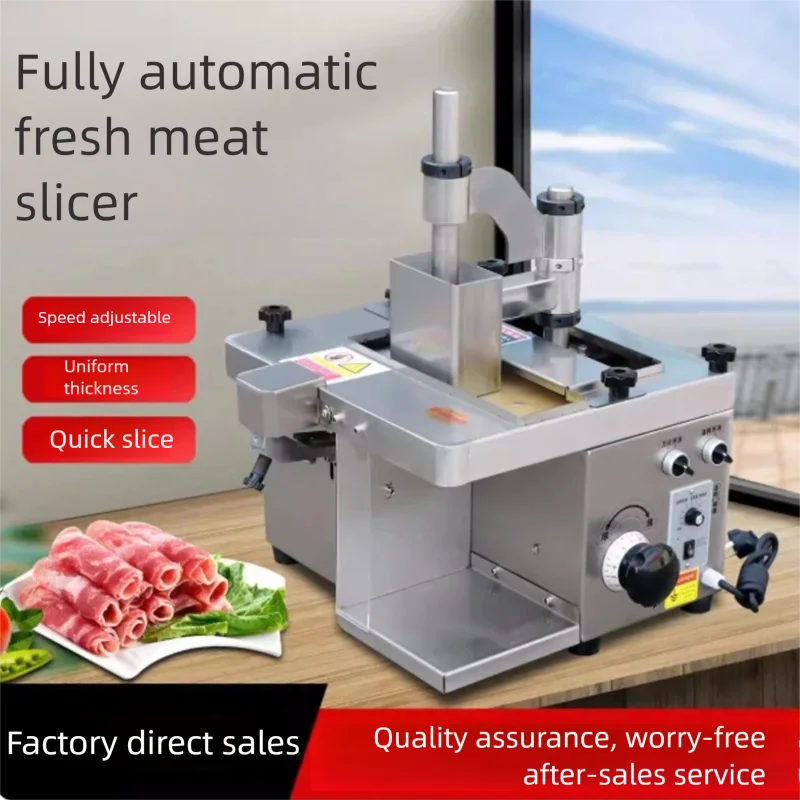 

New Commercial Industrial Cooked Meat Slicing Machine Fresh Meat Cutting Equipment for Kitchen Restaurant
