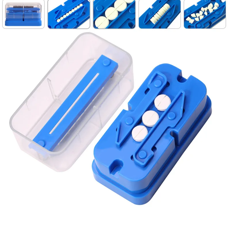 Home Pill Cases Dispenser Pill Box Medicine Storage Tablet Splitters Cut Slicer Portable Pill Cutter Splitter Divide