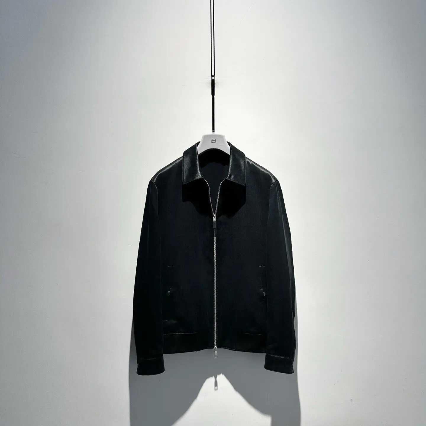 Italian hemp interwoven mulberry silk sweat hemp jacket