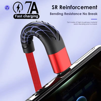100W USB To Type C Super Fast Charging Cable Mobile Phone Charger Cable For Samsung Huawei Xiaomi 0.25m 1m 2m 3m Nylon Data Cord