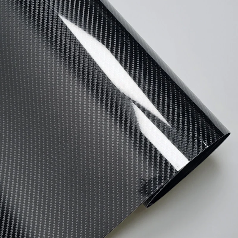 Carbon Faser Auto Körper Film Schwarz Vinyl Auto Wrap Aufkleber Matt Glänzend Motorrad Schutz Film 6D 5D 4D 3D Fahrzeug Abdeckung Folie – Detail 6