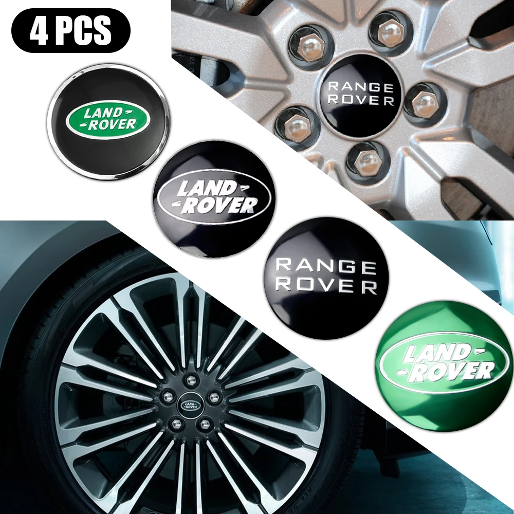 4pcs 56MM Car Styling Wheel Hub Center Cap Rim Cover Sticker For Land Rover Range Rover Velar Freelander Sport Decoration LF LR2