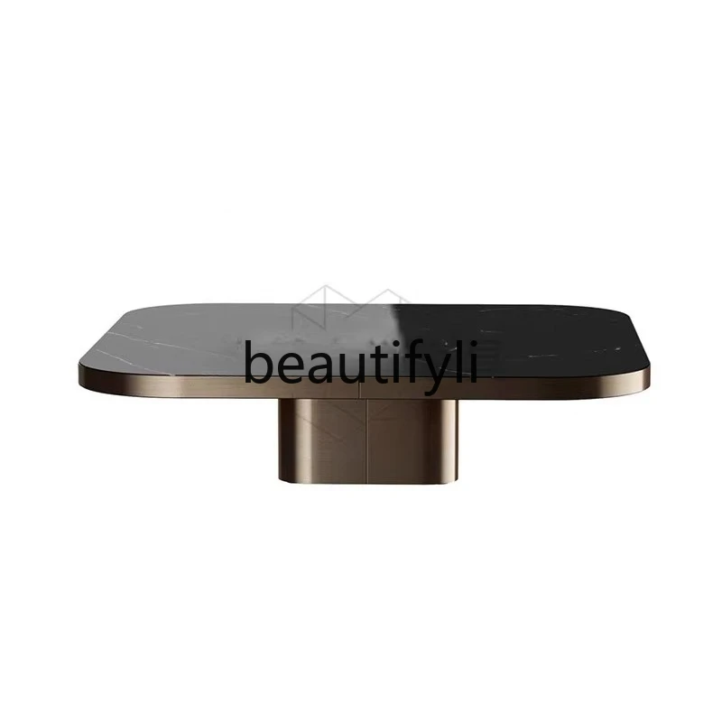 

Italian light luxury, hotel club sales office model room, marble, coffee table