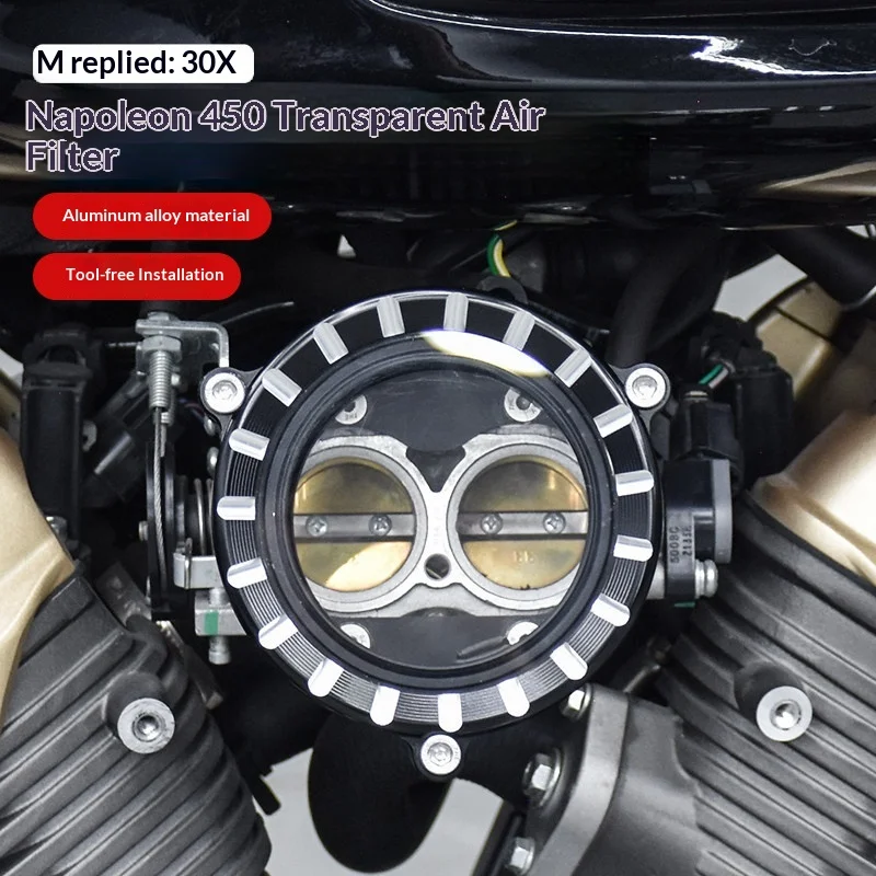 【Premium】For Napoleon/Chinchilla 450 Modified Right-Hand Side Transparent Air Filter Cover – Air Filter Accessory