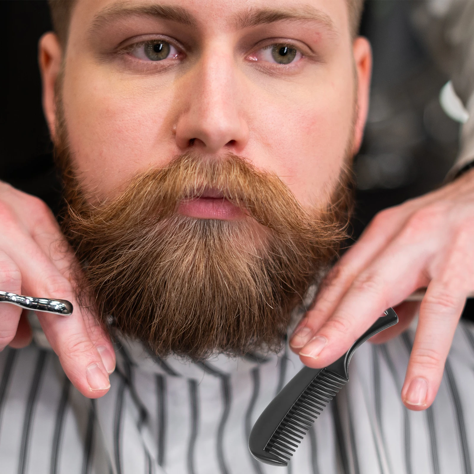 

10Pcs Beard Comb Mens Pocket Travel Compact Grooming Mustache Hair Styling Tool Comb for Beard Mens Combs for Hair