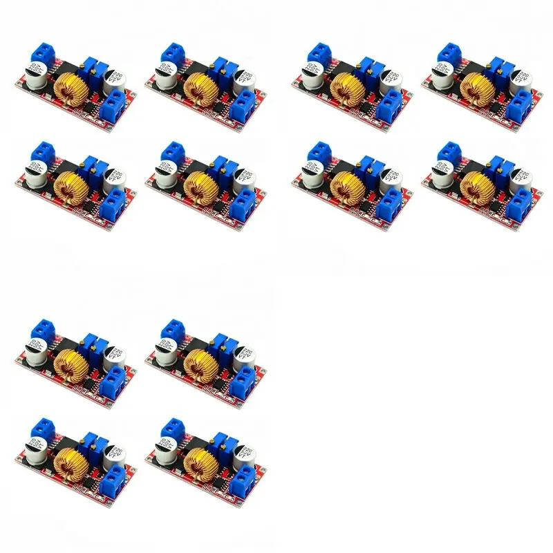 JABS-12Pcs XL4015 5A DC To DC Power Converter 4-38V To 1.25-36V CC CV LED Driver Charging Board Lithium Module
