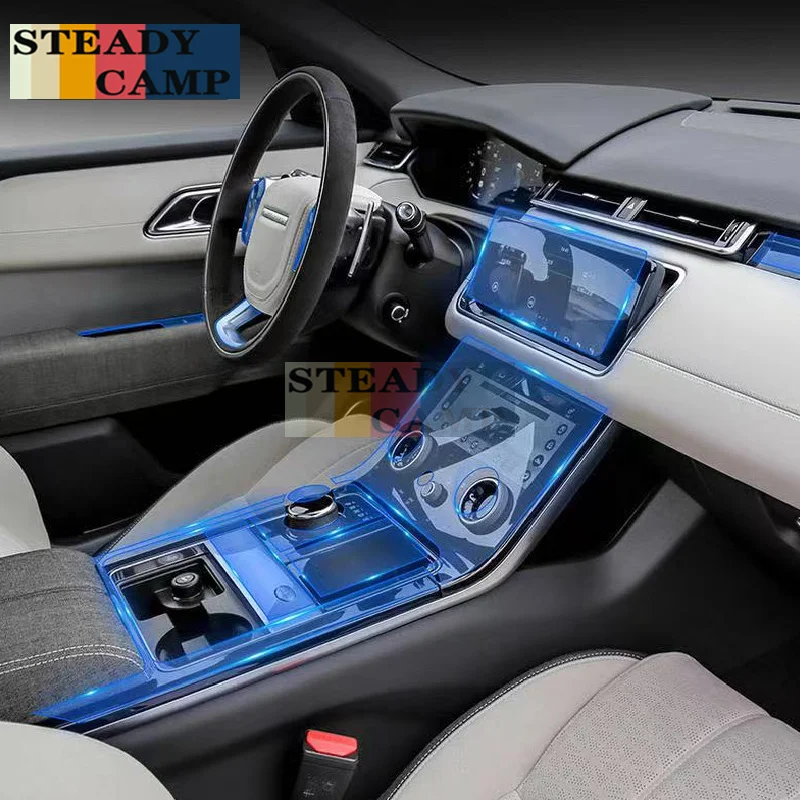 

For Land Range Rover Velar 2019-2021Car Interior Center console Transparen TPU Protective film Anti-scratc Repair film Accessori