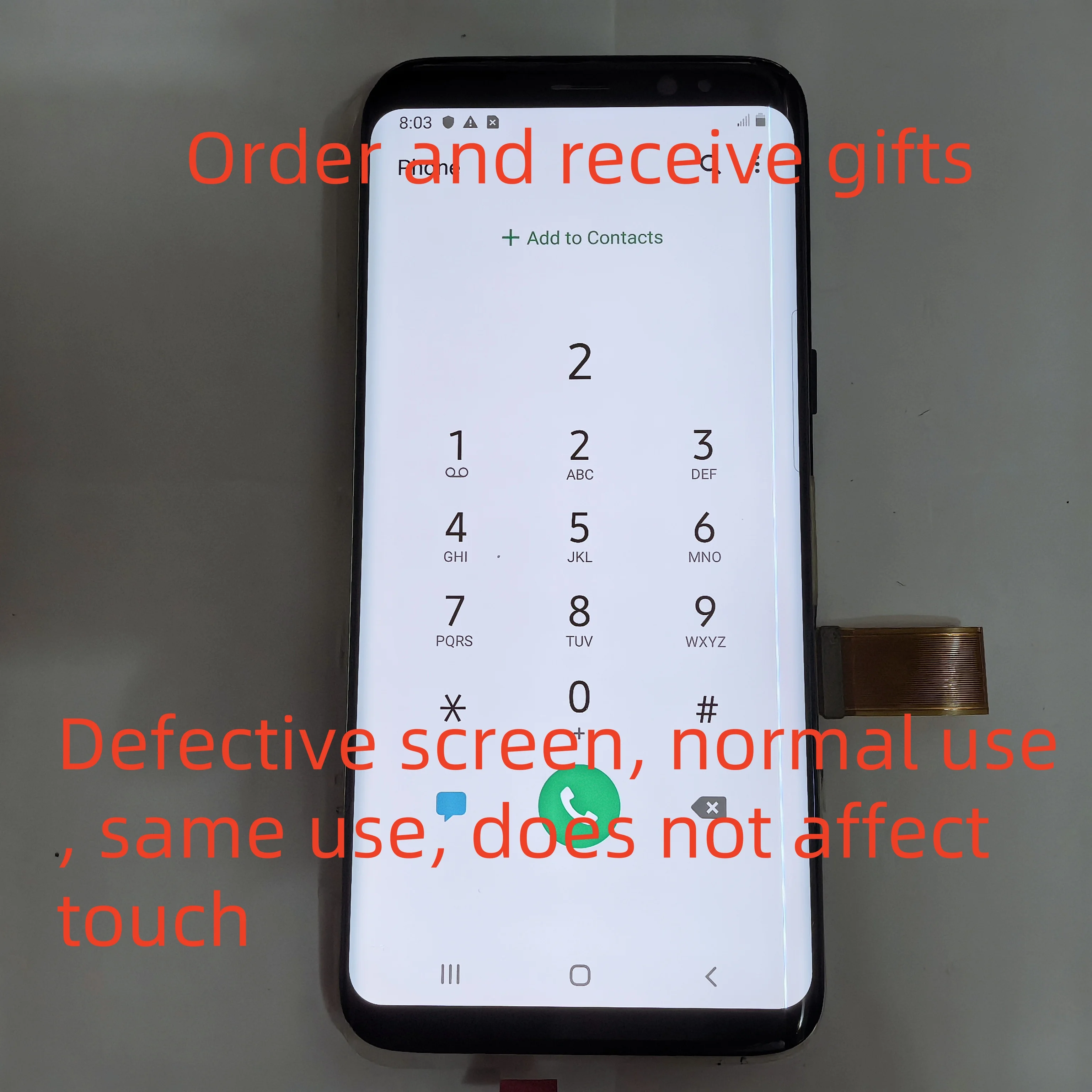 100% Test Super AMOLED With defects For Samsung Galaxy S8 G950 G950F G950F/D LCD Display,Touch Screen Digitizer Assembly Display