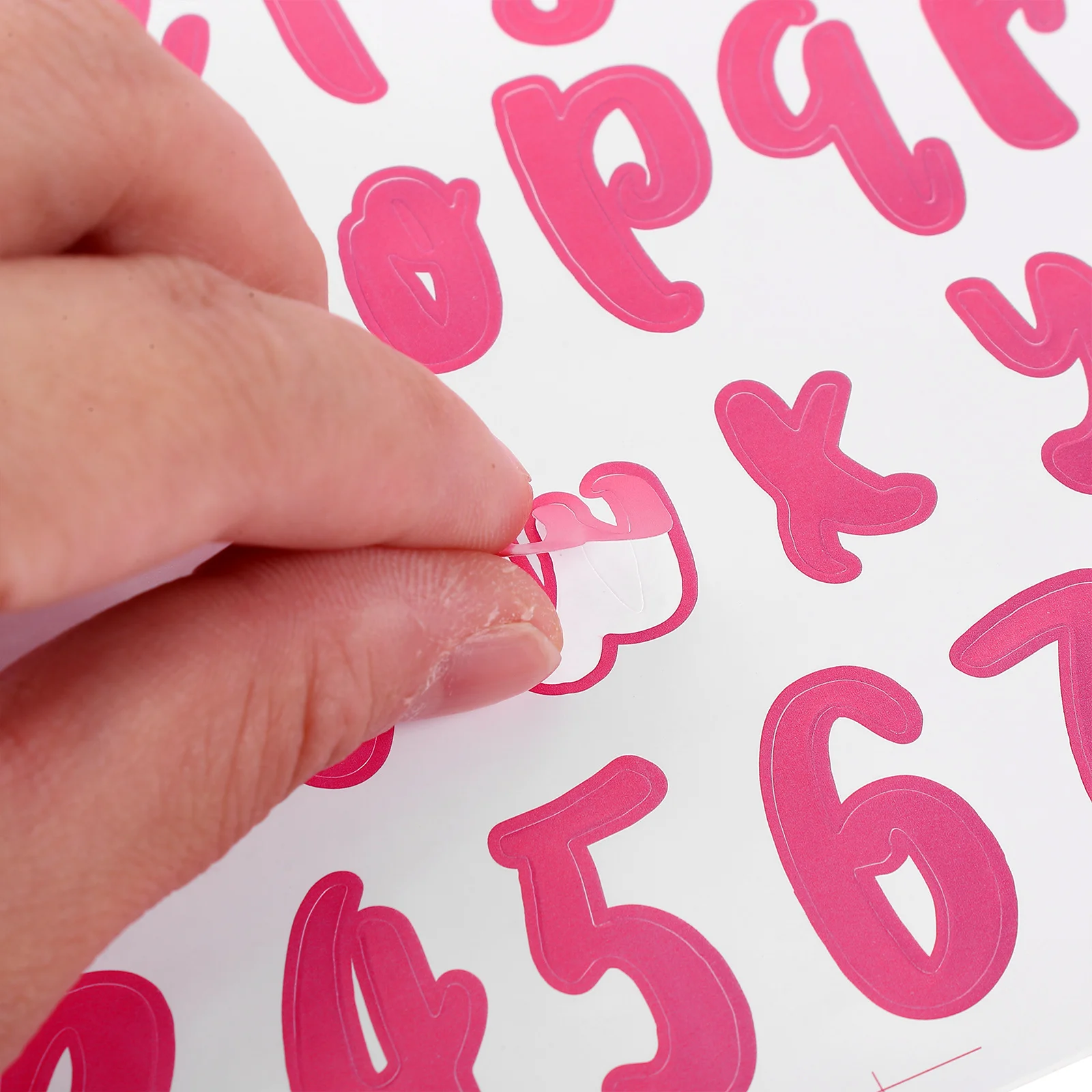 

5 Sheets Name Sticker Self Adhesive Alphabet Letters Decals for Home Office Business DIY Decoration Wall Window