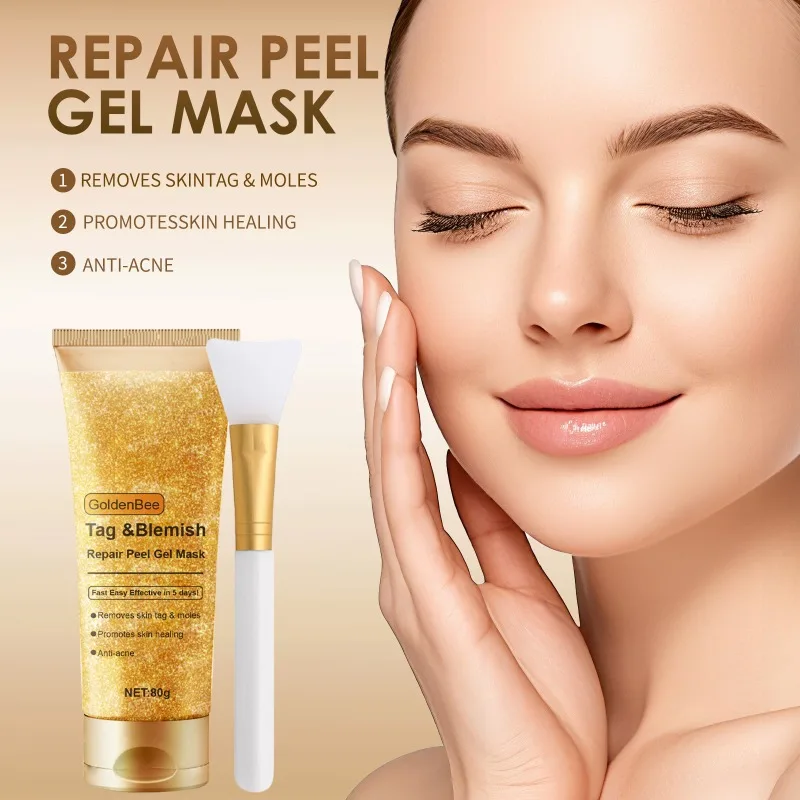 

Elite Gold Leaf Collagen Peel-Off Mask Deep Cleansing Blend Unclog Pores Hydrate Firm Skin Naturally