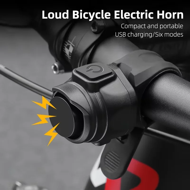Bicycle Electric Bell USB Charging Speaker Safety Warning Alarm Horn MTB Road Bike Handlebar Horn Cycling Accessorie