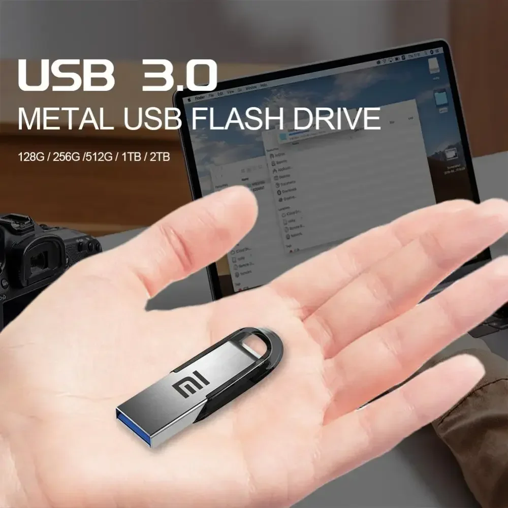 Xiaomi 2TB metalowe dyski Flash USB 3.0 szybki Pen Drive 1TB przenośny dysk wodoodporny Usb dysk Flash TYPE-C Adapter