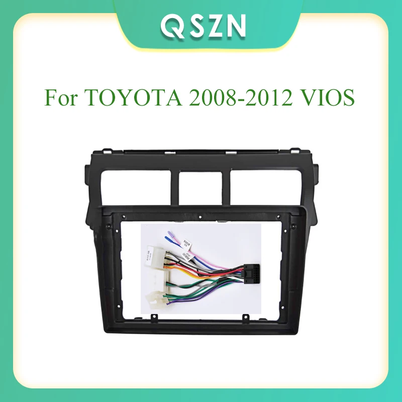 

9 Inch 2 Din Car Radio Fascia Fascias Panel Frame CD DVD Dash Audio Interior For TOYOTA 2008-2012 VIOS