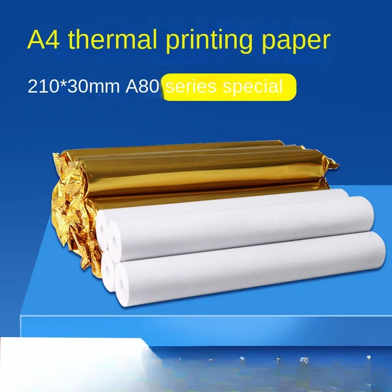 A4 Portable Printer Thermosensitive Paper Printing Paper 210 * 30mm Household Wrong Questions 200 Sheets/Roll