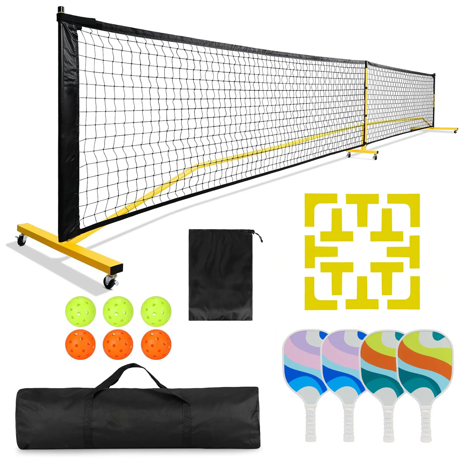 Poplar  racket court grid game special set outdoor sports training silicone positioning wire field ground wire