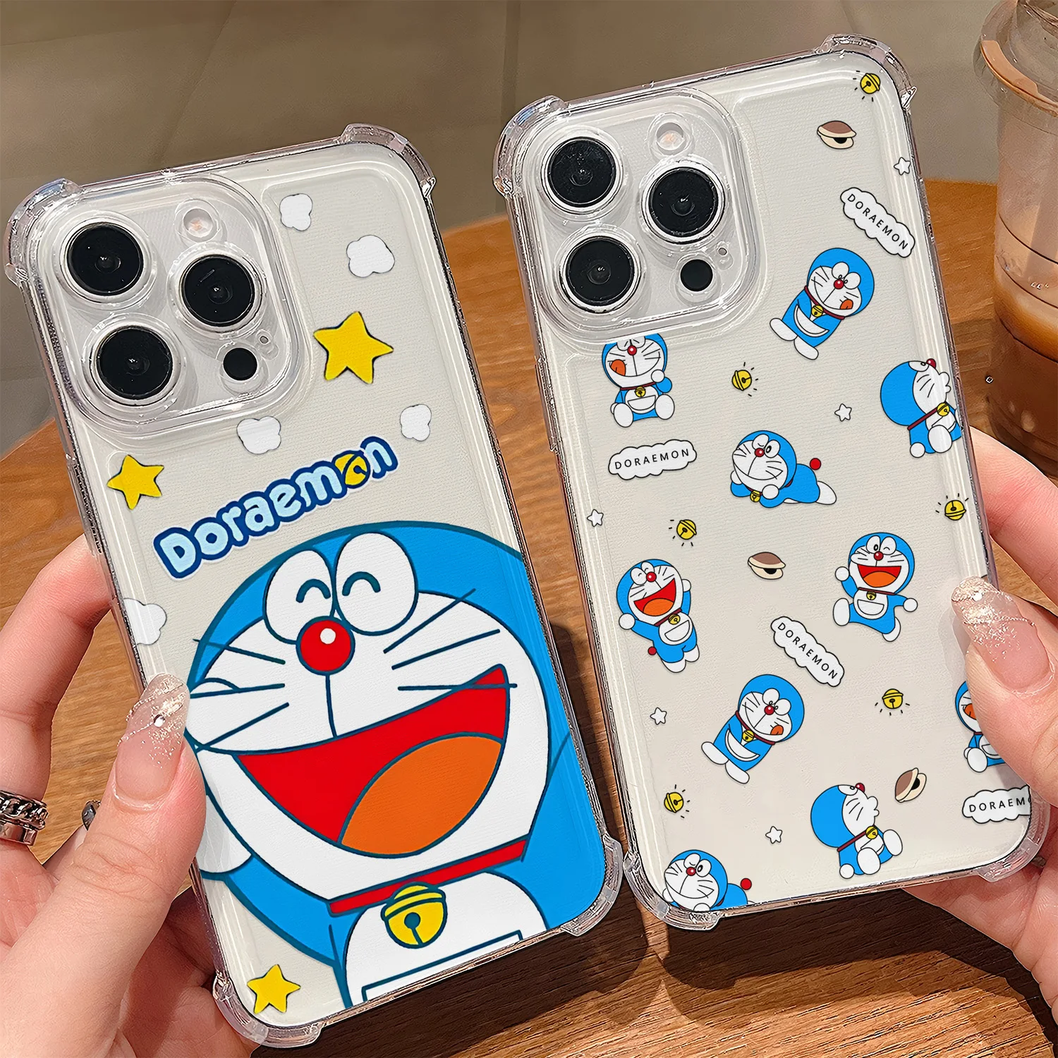 حافظة لهاتف آيفون 17 16 15 14 13 12 11 PRO MAX 7 8 PLUS Air XR X XS MAX غطاء كرتوني مضاد للشفاء