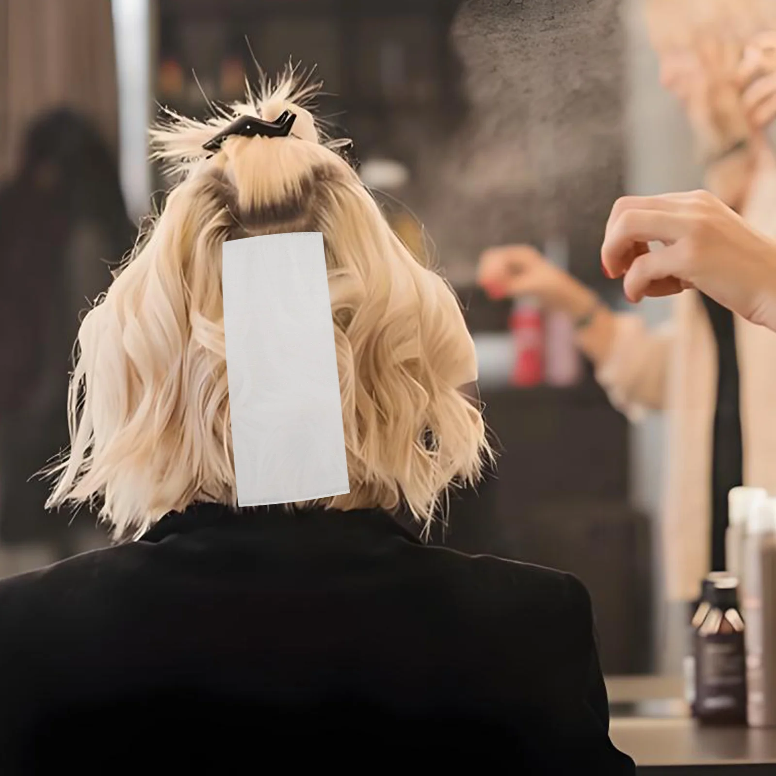 

50Pcs Plastic Hair Dye Sheets Reusable Wrapping Papers for Coloring Highlighting Layering Salon Styling Separation Tools