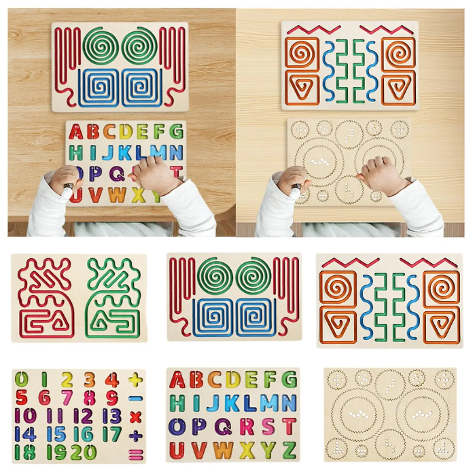 ไม้Tracing Boardการเขียนด้วยลายมือวันหยุดของขวัญกิจกรรมการเรียนรู้ของเล่นเพื่อการศึกษาTracingเครื่องมือสําหรับเด็กหญิงเด็กชาย