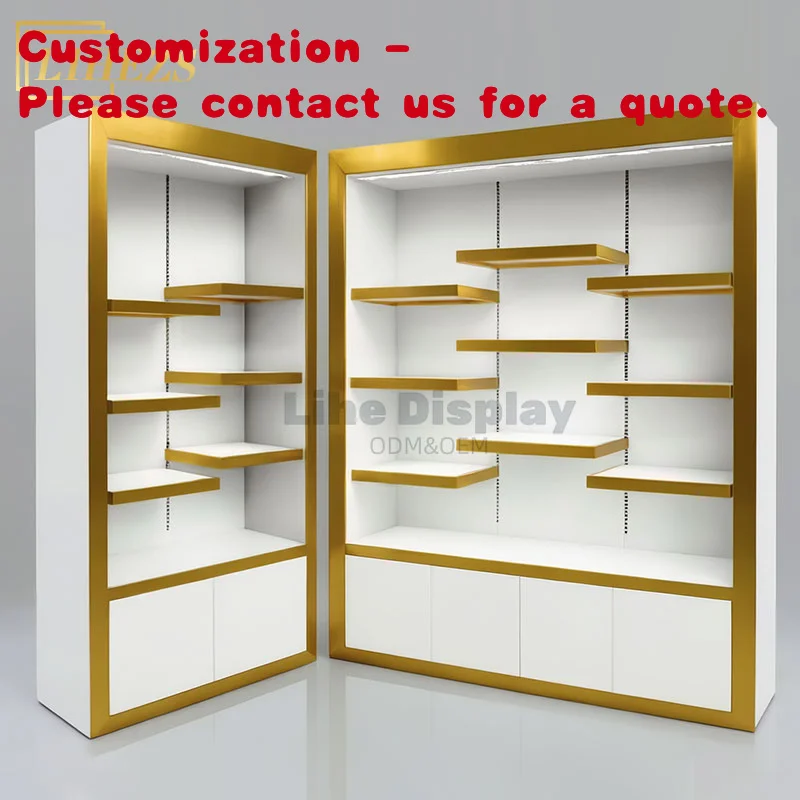 

custom.Custom White and LED Lighting Wall Cabinet Jewelry and Handbags Shopping Malls
